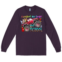 Plum crushed 100 days of school Long Sleeve Tee - RacoonDesign