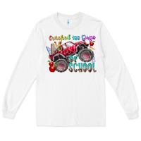 White crushed 100 days of school Long Sleeve Tee - RacoonDesign