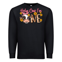 Black holy cow i'm one Premium Sweatshirt - MaliasSmallBusiness