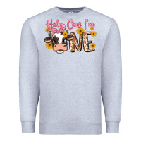 Heather Grey holy cow i'm one Premium Sweatshirt - MaliasSmallBusiness