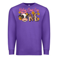 Purple holy cow i'm one Premium Sweatshirt - MaliasSmallBusiness