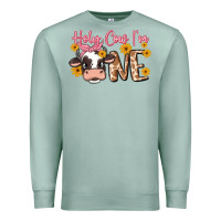 Seafoam holy cow i'm one Premium Sweatshirt - MaliasSmallBusiness