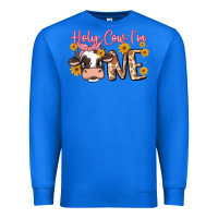 True Royal holy cow i'm one Premium Sweatshirt - MaliasSmallBusiness