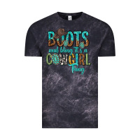 Cloud Black boots and bling its a cowgirl thing Vintage Tee - texasbilliewilder