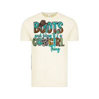 Vintage Arctic boots and bling its a cowgirl thing Vintage Tee - texasbilliewilder