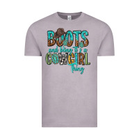 Vintage Zinc boots and bling its a cowgirl thing Vintage Tee - texasbilliewilder