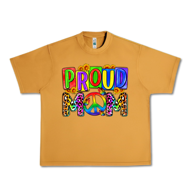 Proud Mom Lgbt Urban Heavy Tee by Zillion Design Studio | Teevron