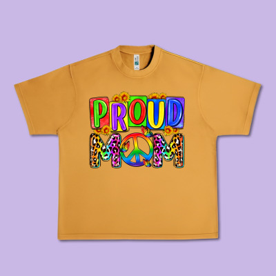 Proud Mom Lgbt Urban Heavy Tee Designed By Zillion Design Studio