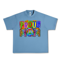 Pebble Blue proud mom lgbt Urban Heavy Tee - Zillion Design Studio