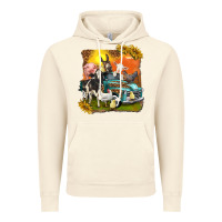 Vintage Artic farm truck with farm animals Vintage Hoodie - texasbilliewilder