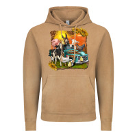 Vintage Camel farm truck with farm animals Vintage Hoodie - texasbilliewilder
