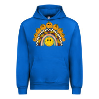 Cobalt fall smiley face groovy rainbow Urban Hoodie - BarkalooDesign