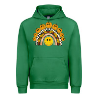 Emerald fall smiley face groovy rainbow Urban Hoodie - BarkalooDesign