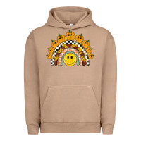 Pigment Burro fall smiley face groovy rainbow Urban Hoodie - BarkalooDesign