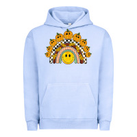 Pigment Grape Ice fall smiley face groovy rainbow Urban Hoodie - BarkalooDesign
