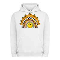 Pigment Lunar Rock fall smiley face groovy rainbow Urban Hoodie - BarkalooDesign