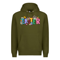 Army Green Easter Premium Hoodie - NancyCooperArtShop