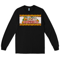 Black god bless america sunflower license plate Long Sleeve Tee - HRA Design Shop