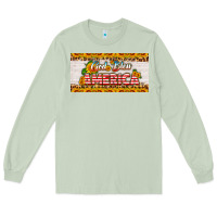 Matcha god bless america sunflower license plate Long Sleeve Tee - HRA Design Shop