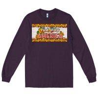 Plum god bless america sunflower license plate Long Sleeve Tee - HRA Design Shop