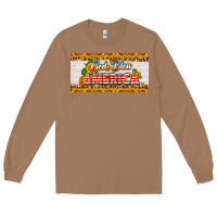 Toasted Coconut god bless america sunflower license plate Long Sleeve Tee - HRA Design Shop