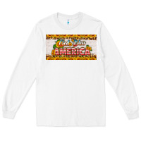 White god bless america sunflower license plate Long Sleeve Tee - HRA Design Shop