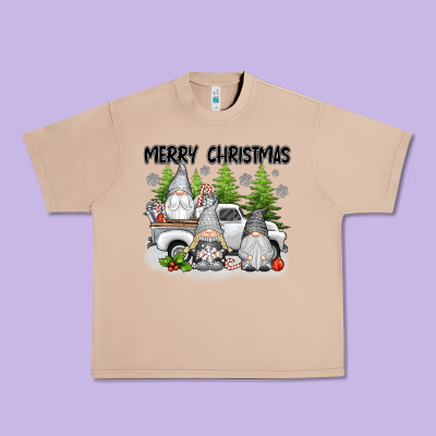 Merry Christmas Gnomies Urban Heavy Tee Designed By Texasbilliewilder