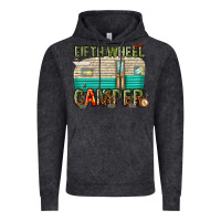 Vintage Black fifth wheel camper Vintage Hoodie - texasbilliewilder