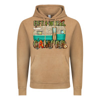 Vintage Camel fifth wheel camper Vintage Hoodie - texasbilliewilder