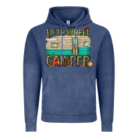 Vintage Denim fifth wheel camper Vintage Hoodie - texasbilliewilder