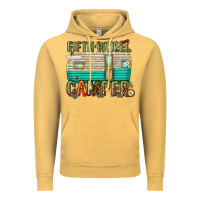 Vintage Mustard fifth wheel camper Vintage Hoodie - texasbilliewilder