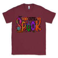 Burgundy too cute to spook Classic Tee - RacoonDesign