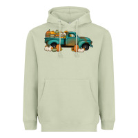 Matcha pumpkin farm truck no background Heavyweight Hoodie - Jasminsmagicworld