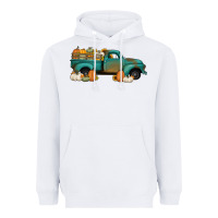 White pumpkin farm truck no background Heavyweight Hoodie - Jasminsmagicworld