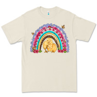 Bone easter flowers and butterfly with chicks rainbow Premium Tee - Artiststas