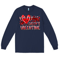 Navy daddy is valentine Long Sleeve Tee - RacoonDesign