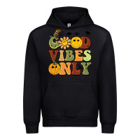 Black halloween good vibes only Urban Hoodie - BarkalooDesign