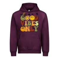 Mauve Wine halloween good vibes only Urban Hoodie - BarkalooDesign