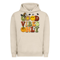 Pigment French Oak halloween good vibes only Urban Hoodie - BarkalooDesign