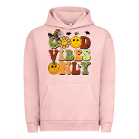 Pigment Salmon halloween good vibes only Urban Hoodie - BarkalooDesign