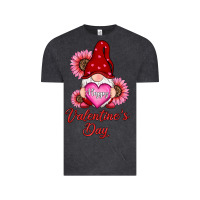 Vintage Black happy valentine's day gnomes with sunflower Vintage Tee - RanaPortraitStore
