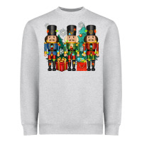 Heather Grey christmas natcrackers Heavyweight Sweatshirt - Zillion Design Studio