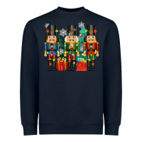 Navy christmas natcrackers Heavyweight Sweatshirt - Zillion Design Studio