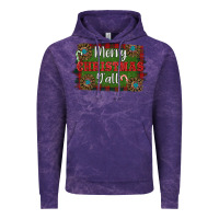 Cloud Purple Merry Christmas Y'all Vintage Hoodie - RanaPortraitStore