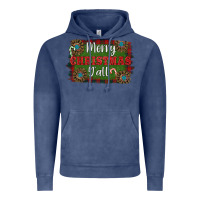Vintage Denim Merry Christmas Y'all Vintage Hoodie - RanaPortraitStore