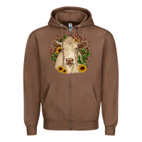 Chestnut charolais leopard cactus sunflower Zipper Hoodie - JahusDesignShop