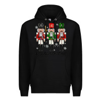 Black Nuts About Christmas Premium Hoodie - MaliasSmallBusiness