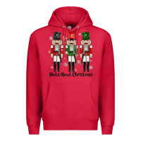 Cardinal Nuts About Christmas Premium Hoodie - MaliasSmallBusiness
