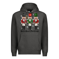 Charcoal Heather Nuts About Christmas Premium Hoodie - MaliasSmallBusiness