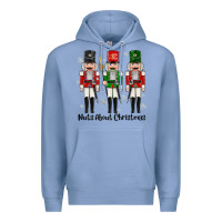 Colony Blue Nuts About Christmas Premium Hoodie - MaliasSmallBusiness